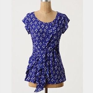 Anthropologie- Edme Esyllte Gathering Blossoms Top